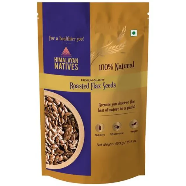 Himalayan Natives Roasted Flax Seeds, 450 g-2.webp